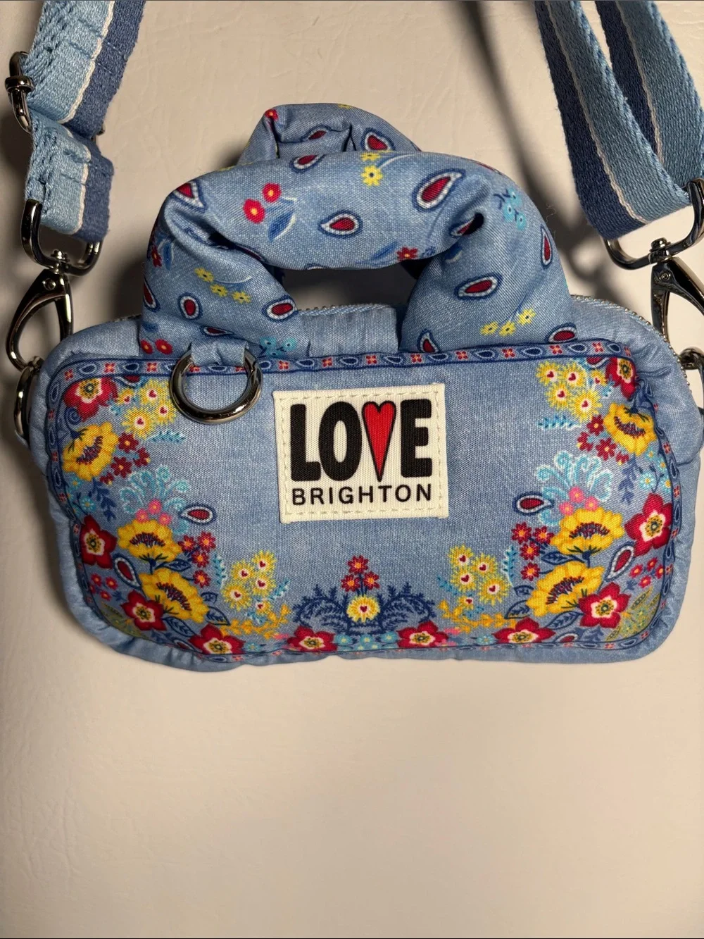 Brighton Love Bandana CrossBody Organizer Purse Bag